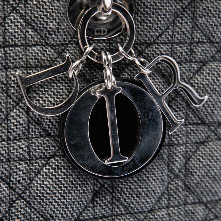 Lady Dior Cannage Grand Tweed Noir