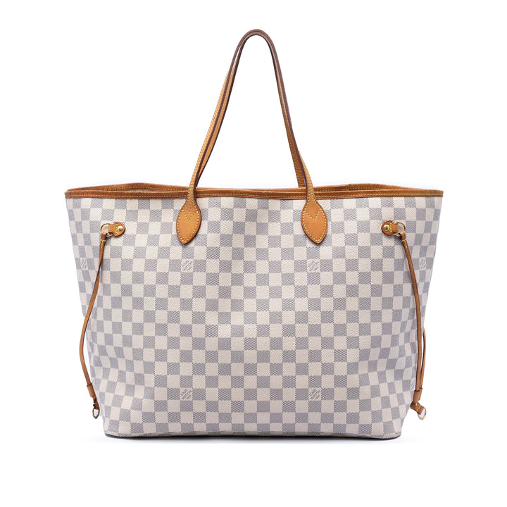 Neverfull GM Damier Azur Blanc