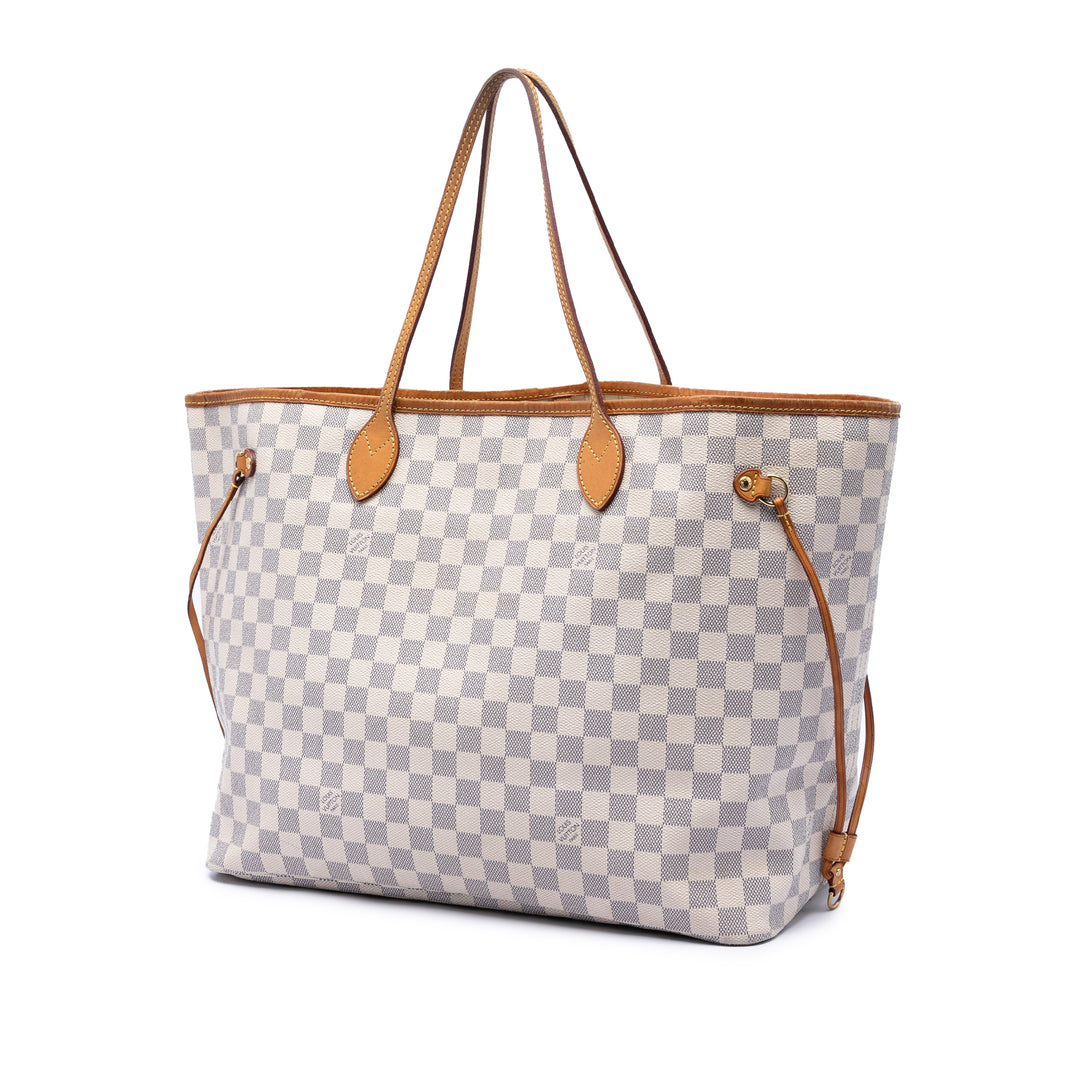 Neverfull GM Damier Azur Blanc