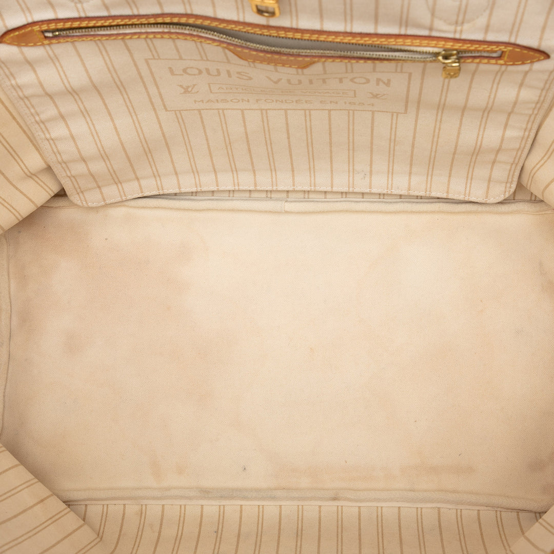Neverfull GM Damier Azur Blanc