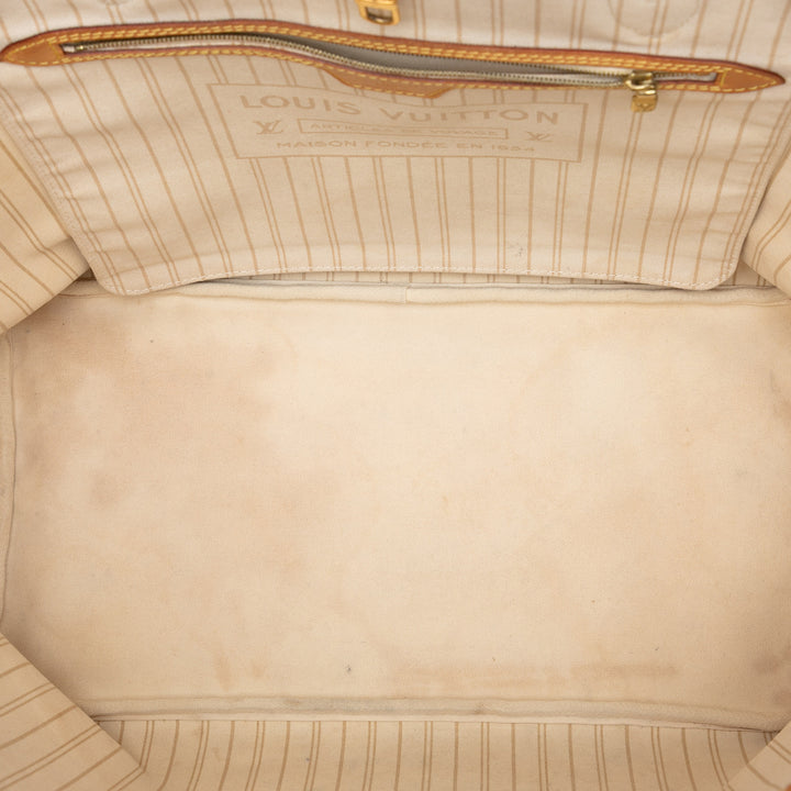 Neverfull GM Damier Azur Blanc