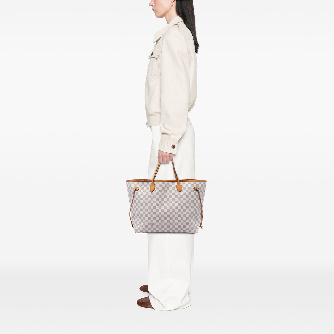 Neverfull GM Damier Azur Blanc