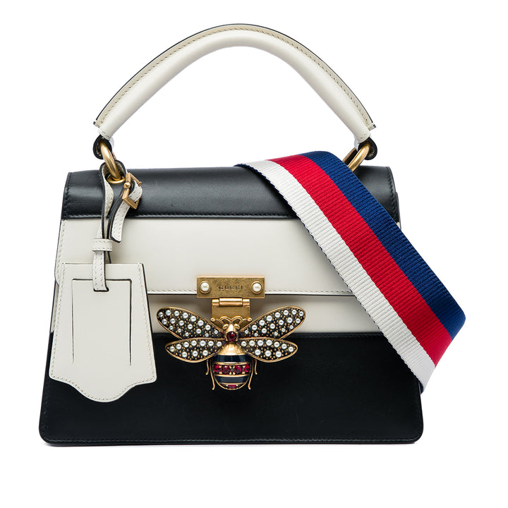 Gucci Bicolore Queen Margaret sac à Petit Cuir de veau Noir – vue principale – GABY PARIS