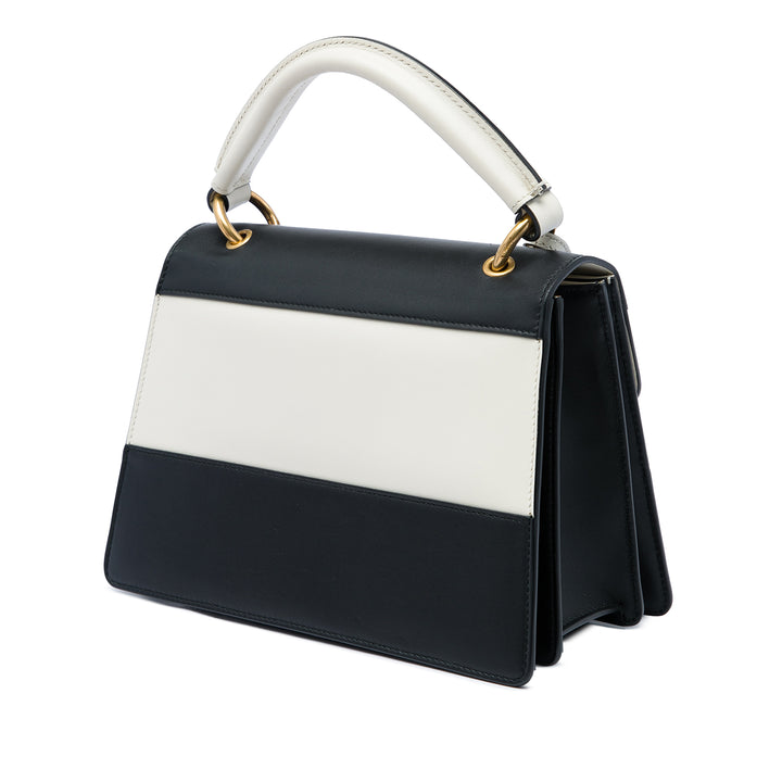 Gucci Bicolore Queen Margaret sac à Petit Cuir de veau Noir – vue 2 – GABY PARIS