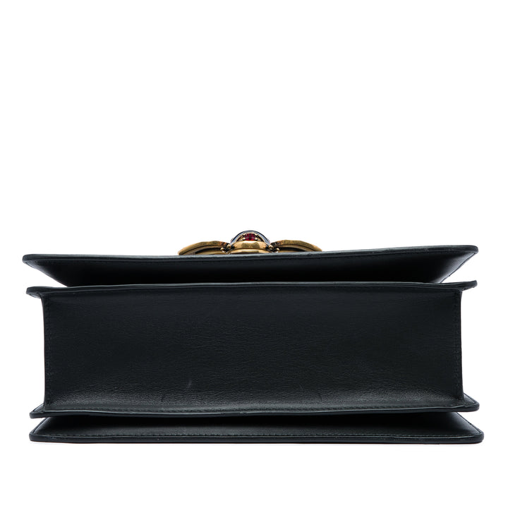 Gucci Bicolore Queen Margaret sac à Petit Cuir de veau Noir – vue 3 – GABY PARIS