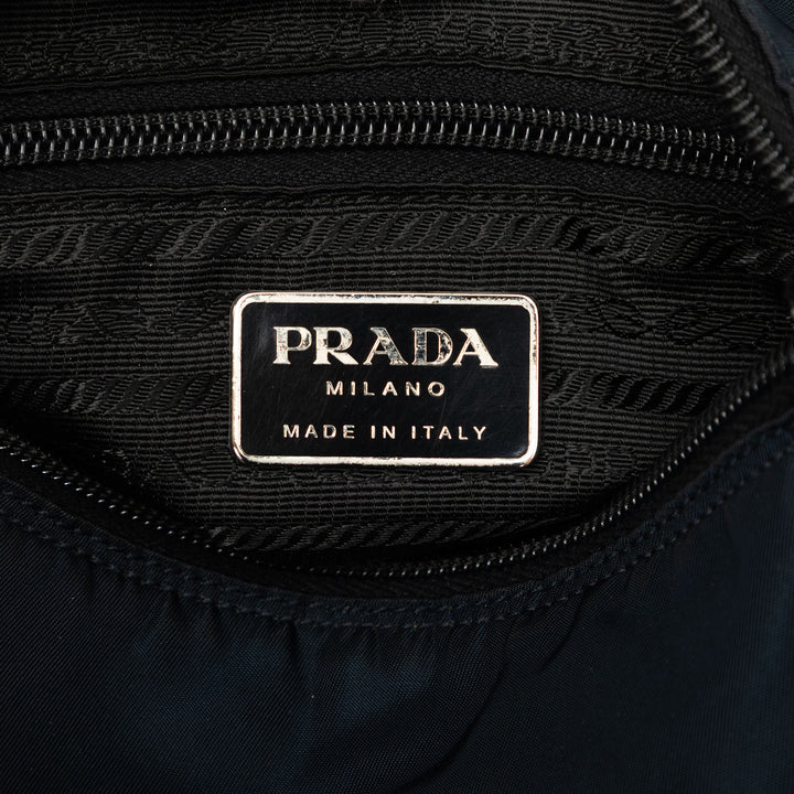 Zippé Buckle Sac Messenger Tessuto Bleu