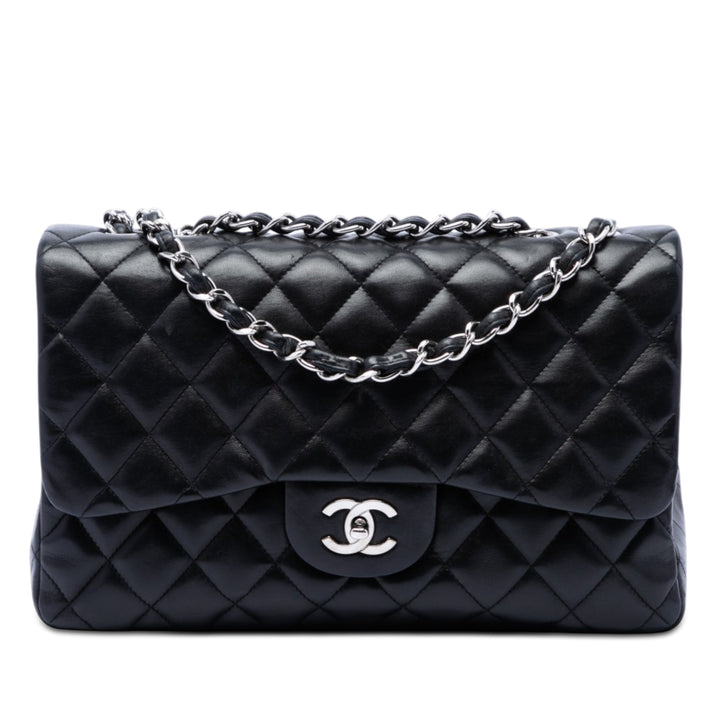 Chanel Jumbo Classic Cuir d’agneau Simple rabat