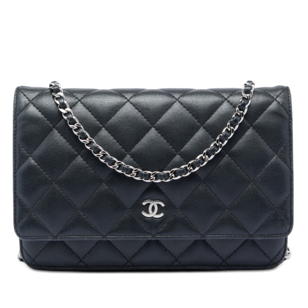 Chanel CC Matelassé Cuir d’agneau Wallet on Chain
