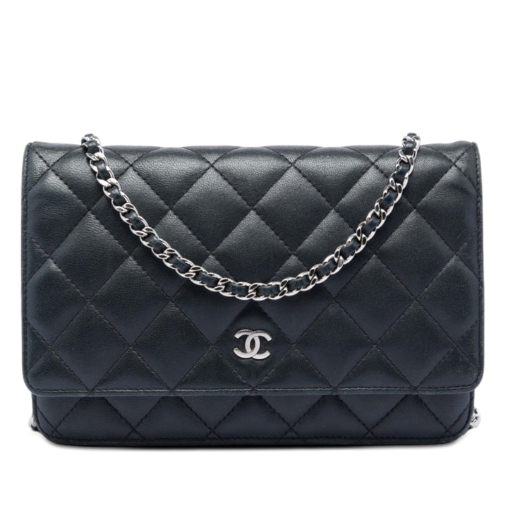 Chanel CC Matelassé Cuir d’agneau Wallet on Chain