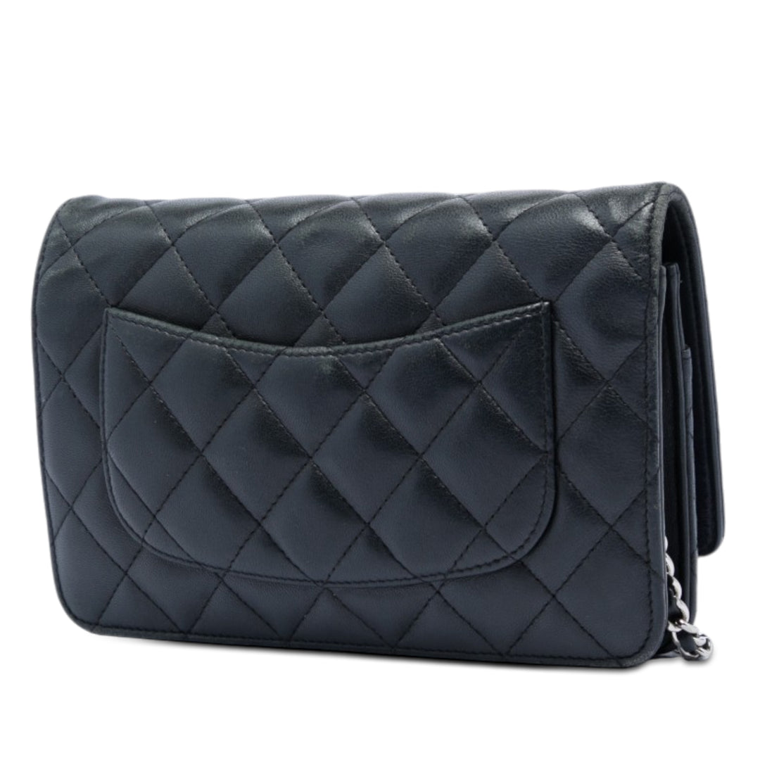 Chanel CC Matelassé Cuir d’agneau Wallet on Chain