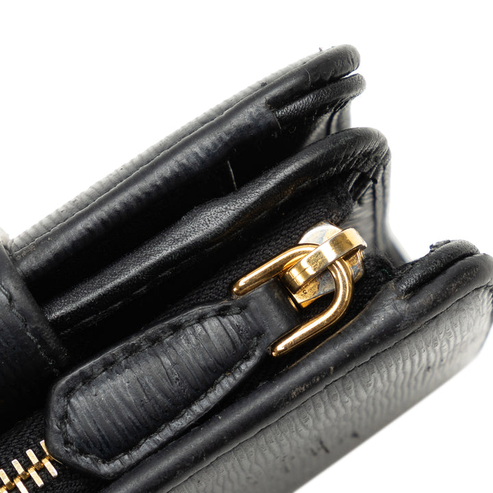 Vitello Move Small Wallet Black - Gaby Paris