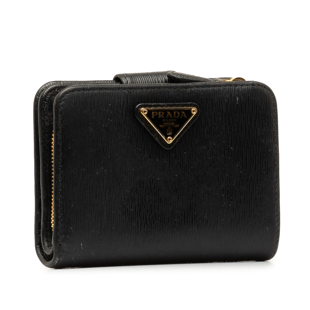 Vitello Move Small Wallet Black - Gaby Paris