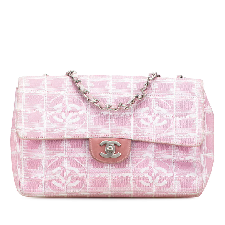 Chanel Medium New Travel Line Nylon Simple rabat Rose