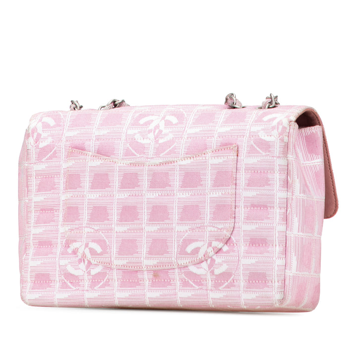 Chanel Medium New Travel Line Nylon Simple rabat Rose
