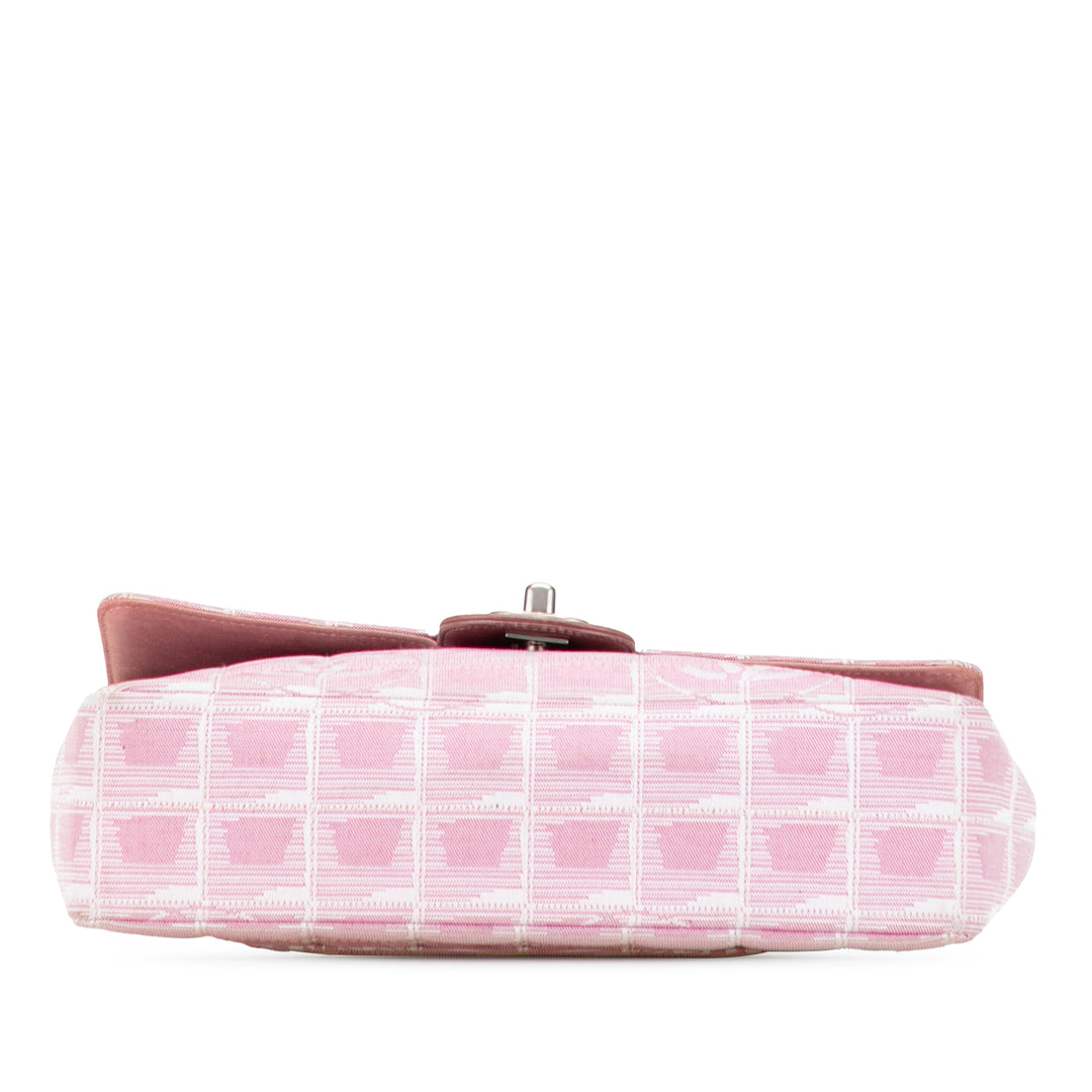 Chanel Medium New Travel Line Nylon Simple rabat Rose