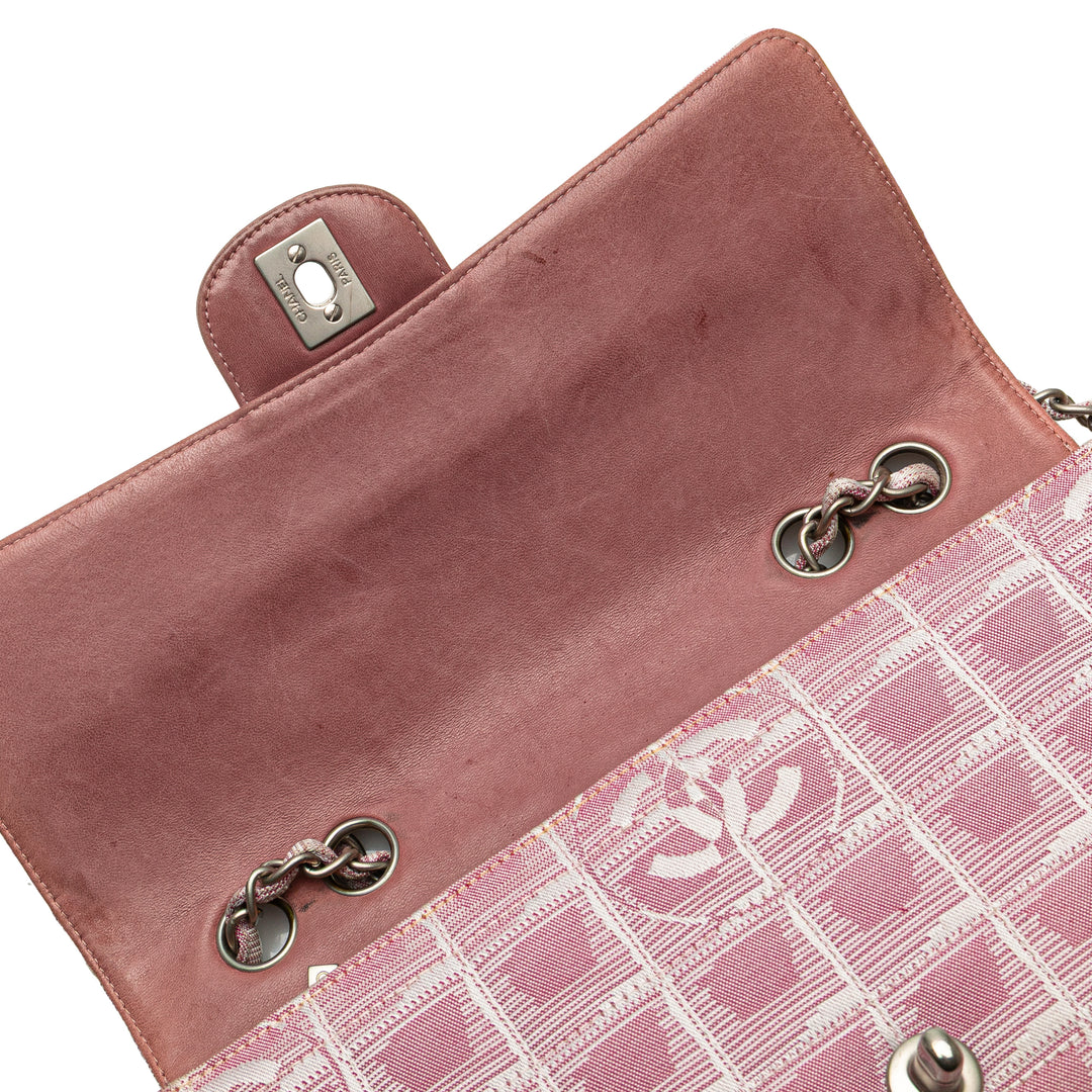 Chanel Medium New Travel Line Nylon Simple rabat Rose