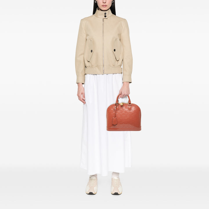 Alma PM Cuir verni Monogram Rose