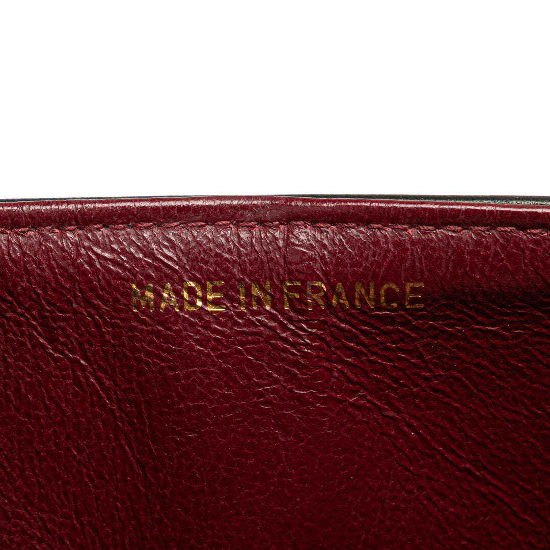 Small Classic Lambskin Double Flap Black - Gaby Paris