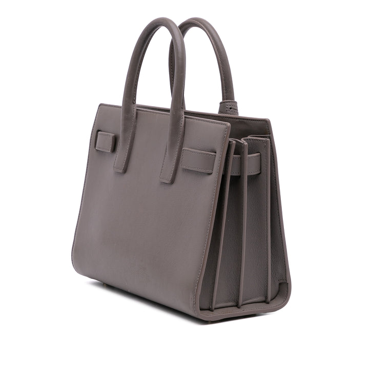 Saint Laurent Nano Cuir Sac De Jour Gris