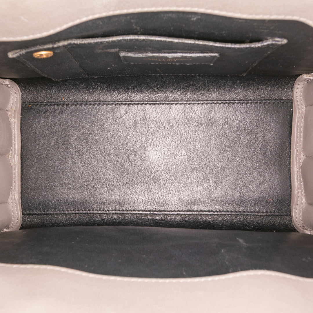 Saint Laurent Nano Cuir Sac De Jour Gris