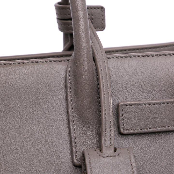 Saint Laurent Nano Cuir Sac De Jour Gris