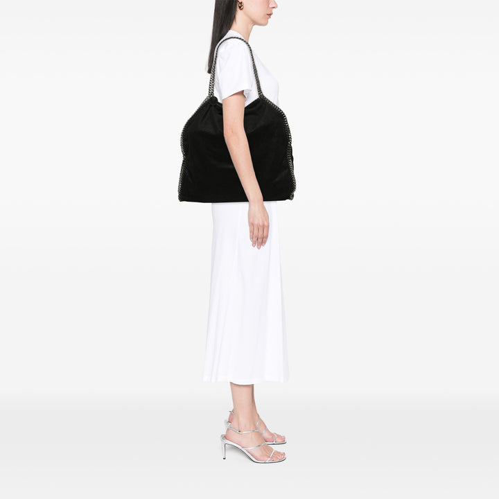 Stella McCartney Sac à main Shaggy Deer Falabella Fold Over Noir – vue 5 – GABY PARIS