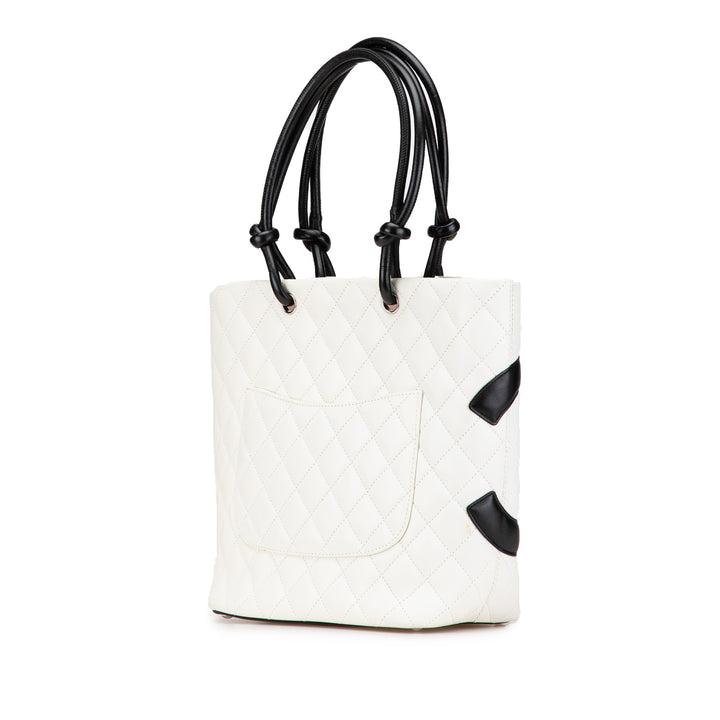 Medium Cambon Ligne Tote White - Gaby Paris