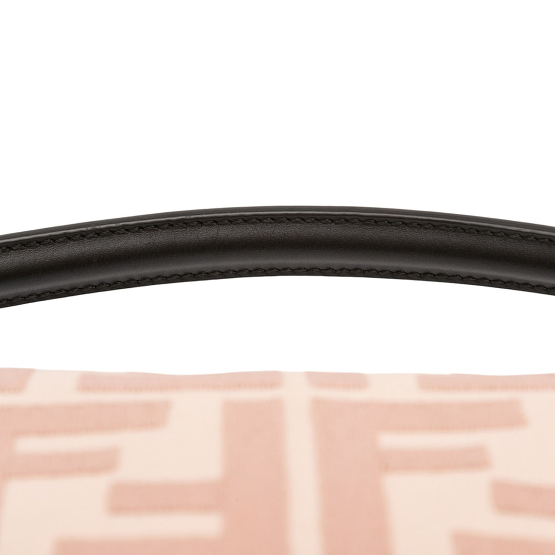 Fendi Zucca brodé Toile Baguette Sac cartable