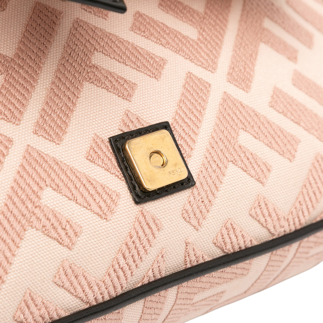 Fendi Zucca brodé Toile Baguette Sac cartable