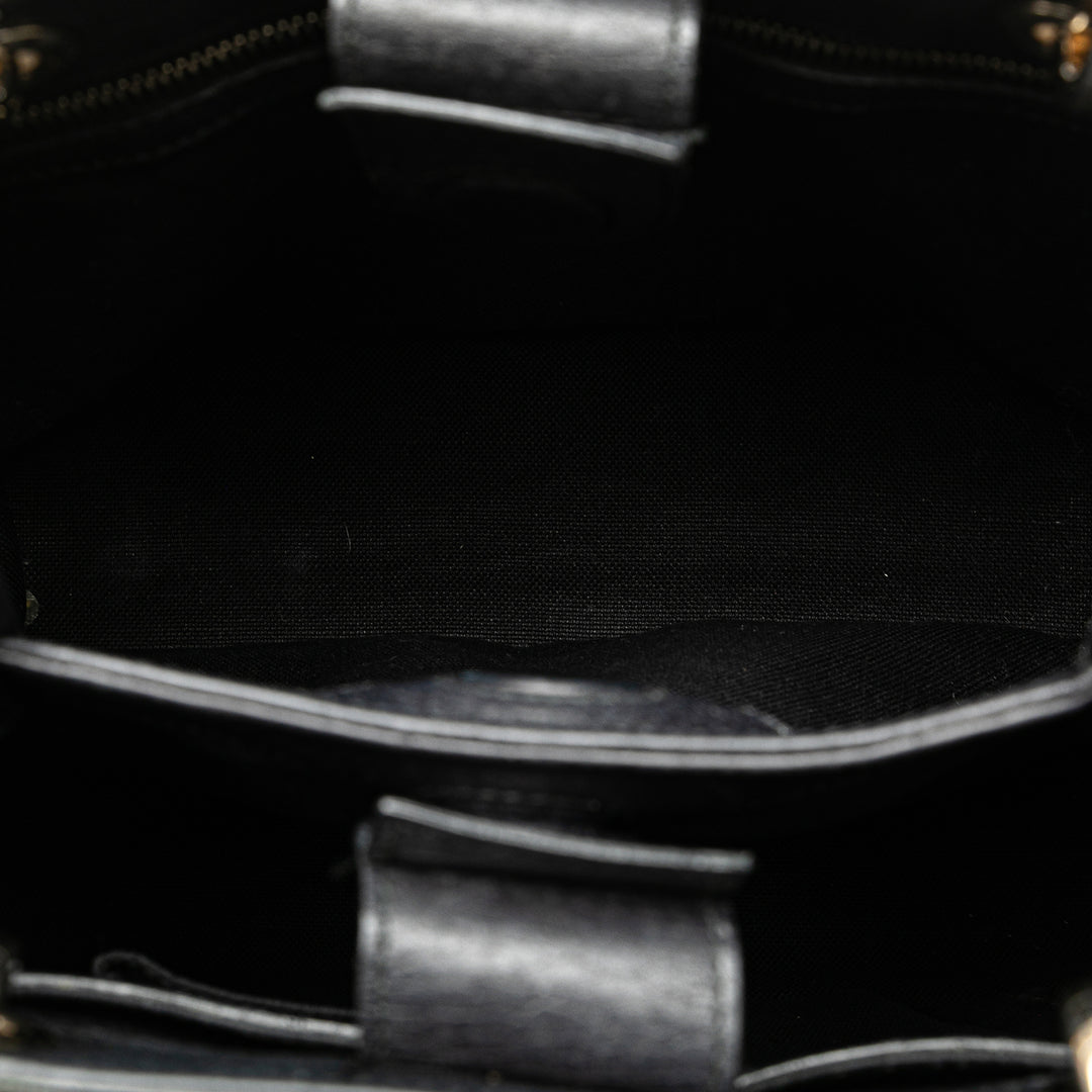 Small Bamboo Shopper Black - Gaby Paris