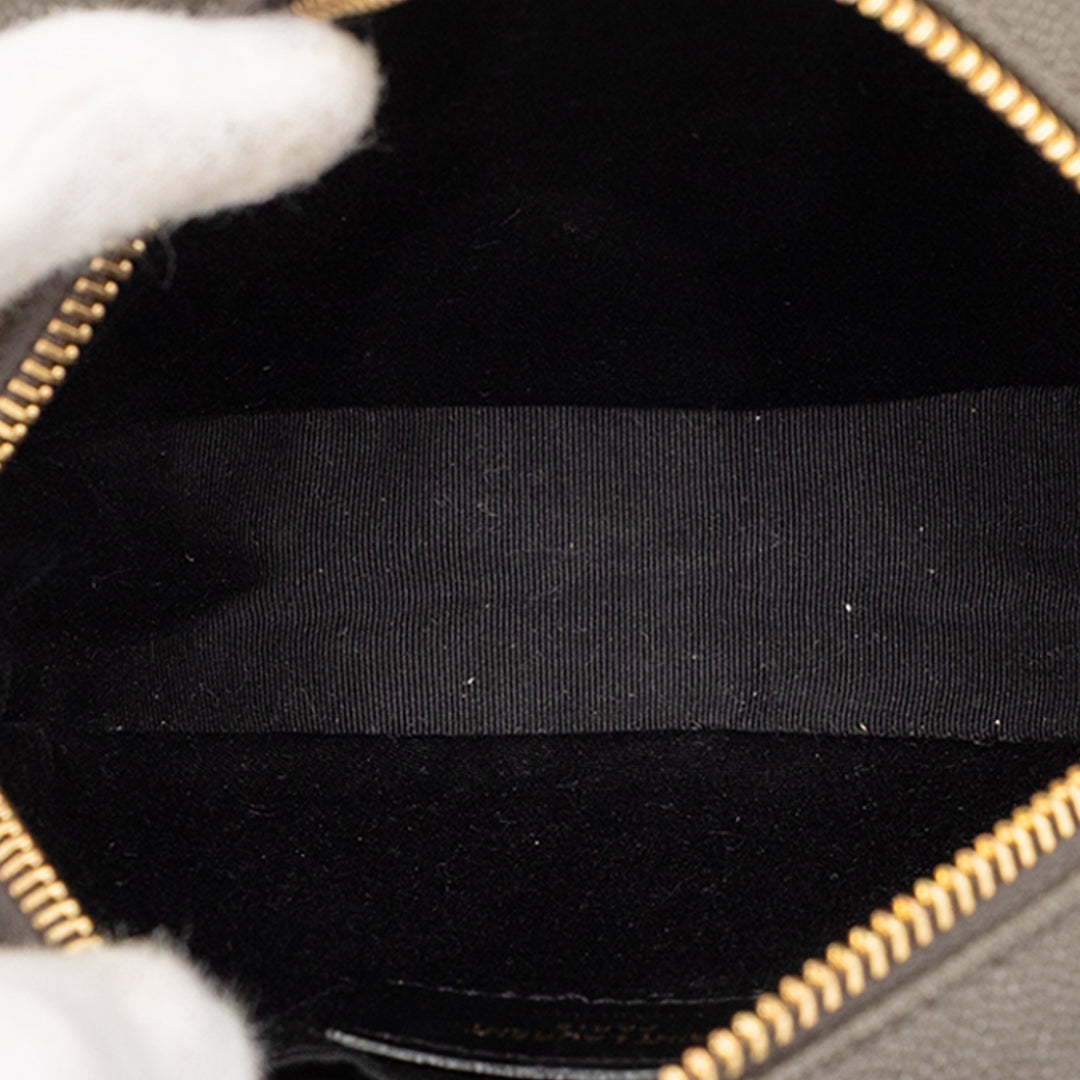 Saint Laurent Grain De Poudre Chevron Rond Vinyle Sac caméra