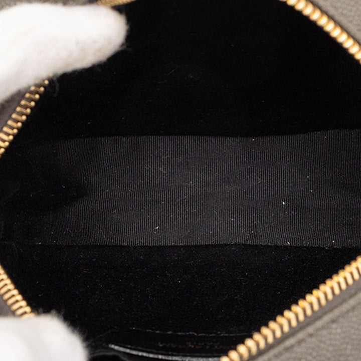 Saint Laurent Grain De Poudre Chevron Rond Vinyle Sac caméra