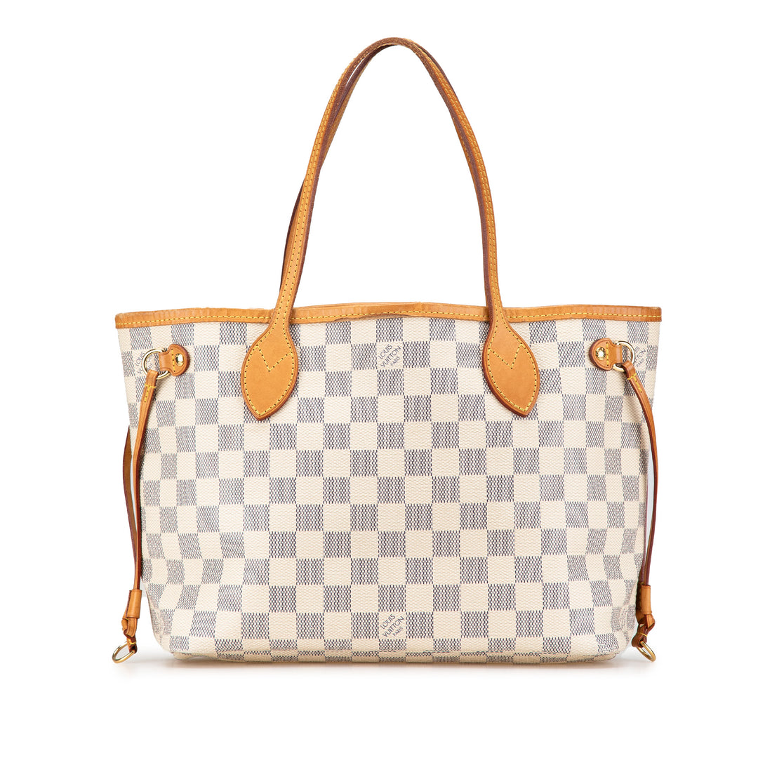Damier Azur Neverfull PM White - Gaby Paris