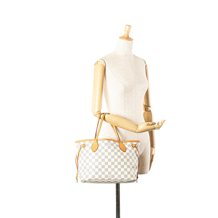 Damier Azur Neverfull PM White - Gaby Paris