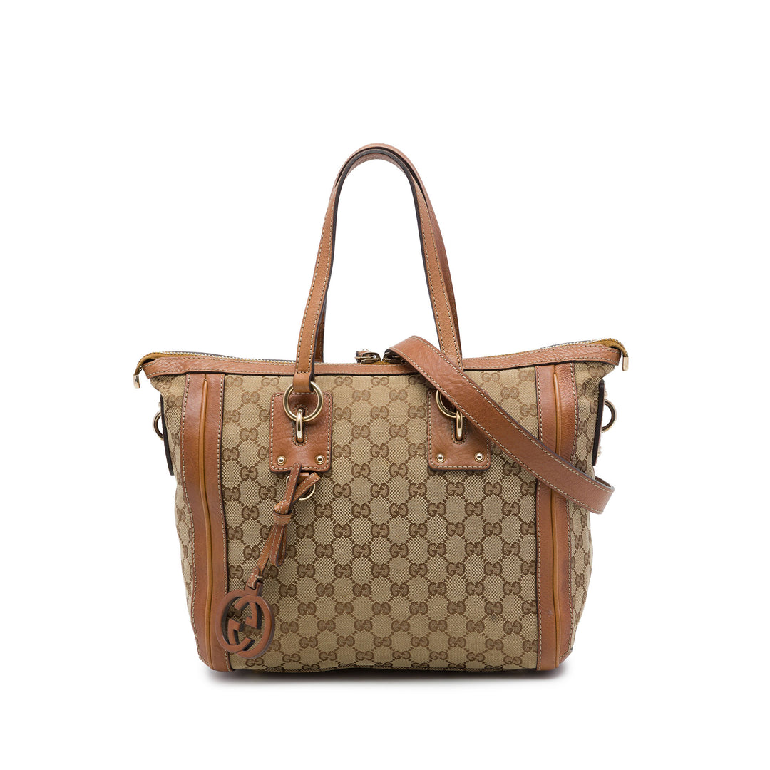 Gucci Sac à main GG Charm Moyen Beige – vue principale – GABY PARIS
