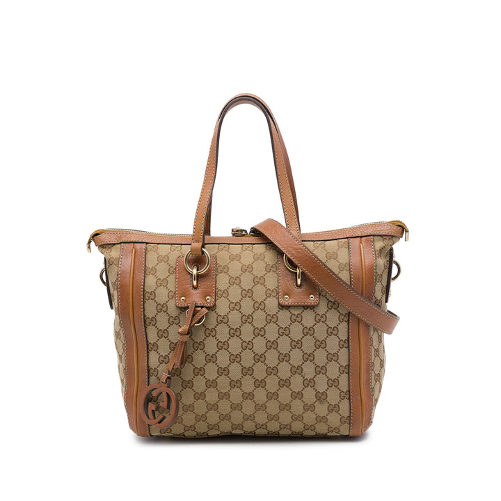 Gucci Sac à main GG Charm Moyen Beige – vue principale – GABY PARIS