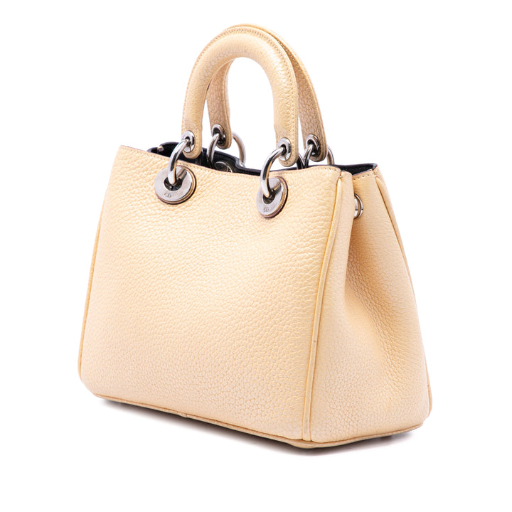 Dior Sac à main Métallisé Diorissimo Mini Jaune – vue 2 – GABY PARIS