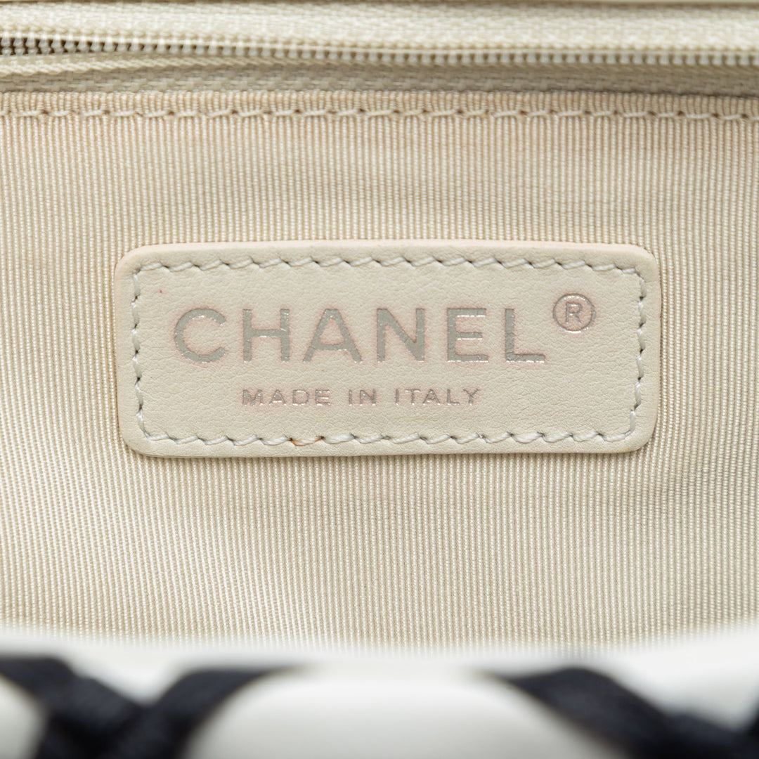 Chanel Jumbo Cuir d’agneau Canebiers Net à rabat