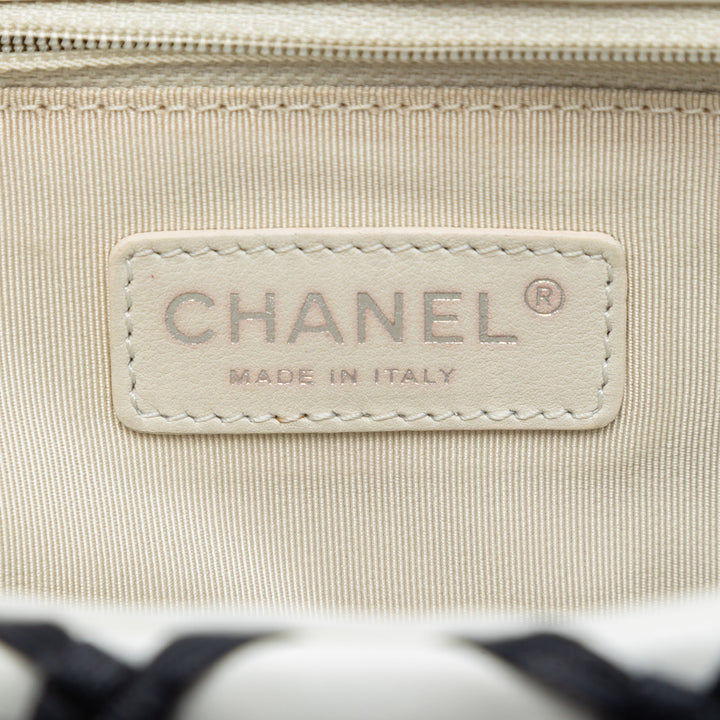 Chanel Jumbo Cuir d’agneau Canebiers Net à rabat
