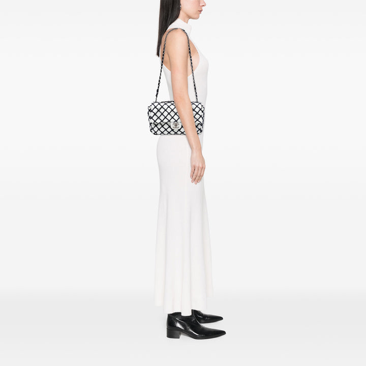 Chanel Jumbo Cuir d’agneau Canebiers Net à rabat