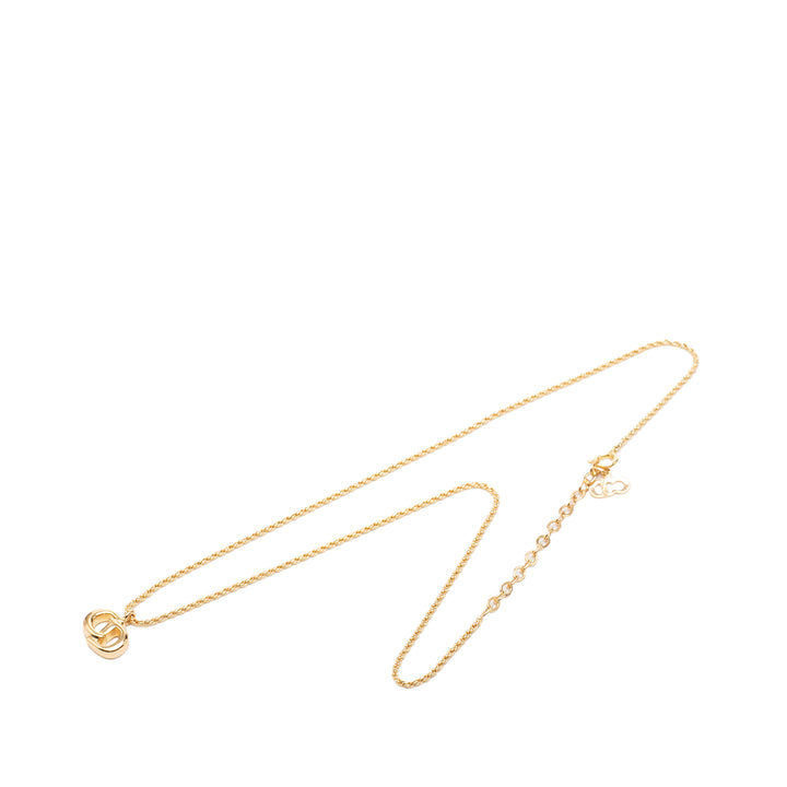 Dior Collier CD Logo Pendant plaqué or – vue 5 – GABY PARIS