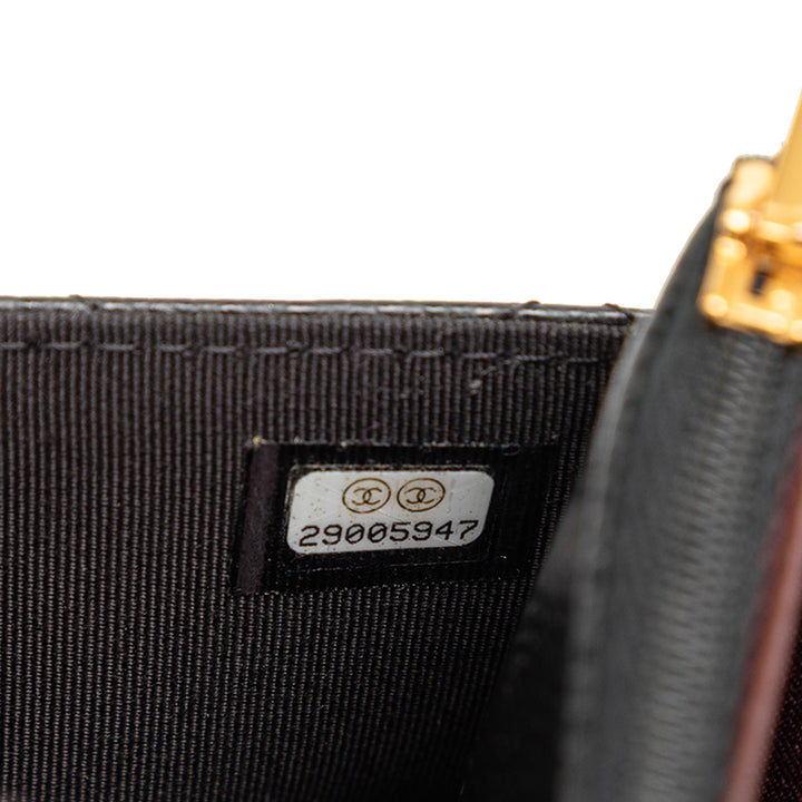 Chanel CC Matelassé Caviar Wallet on Chain