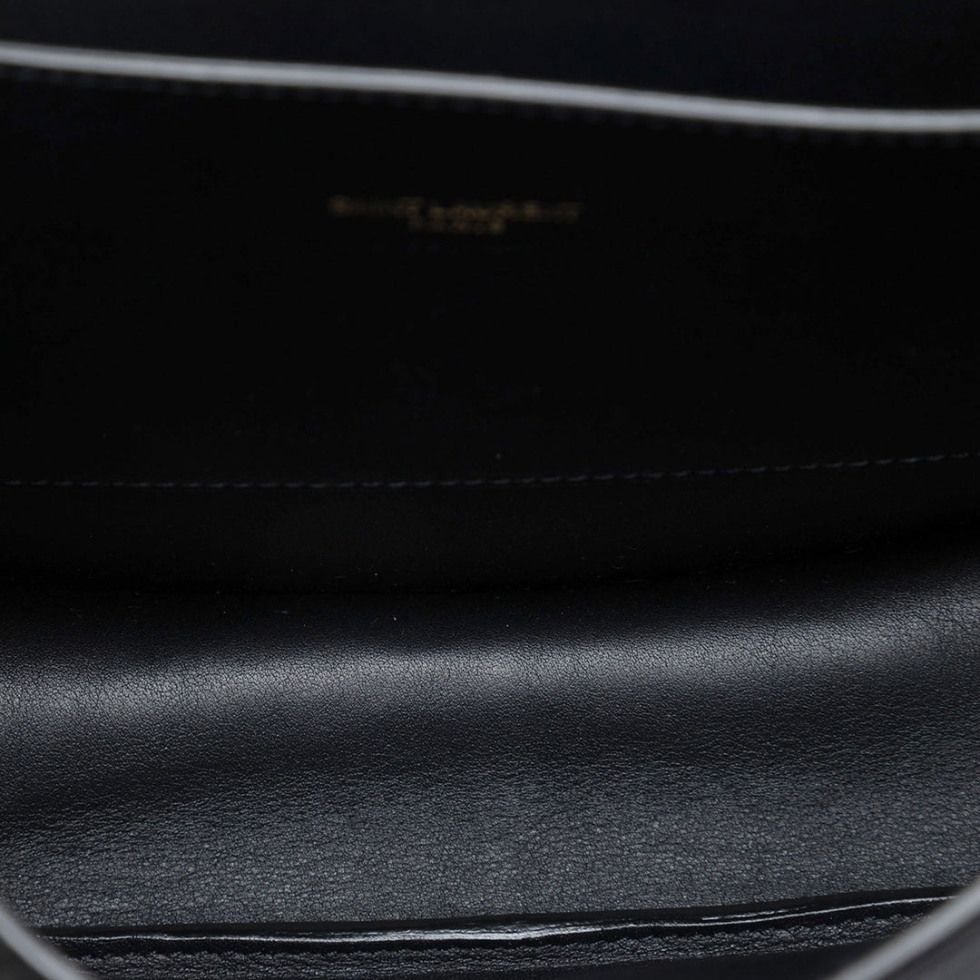 Saint Laurent Medium Croc embossé Nubuck Monogram Kaia Sac porté croisé