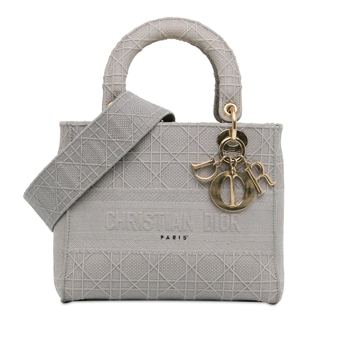 Dior Medium Toile Cannage Lady D Lite
