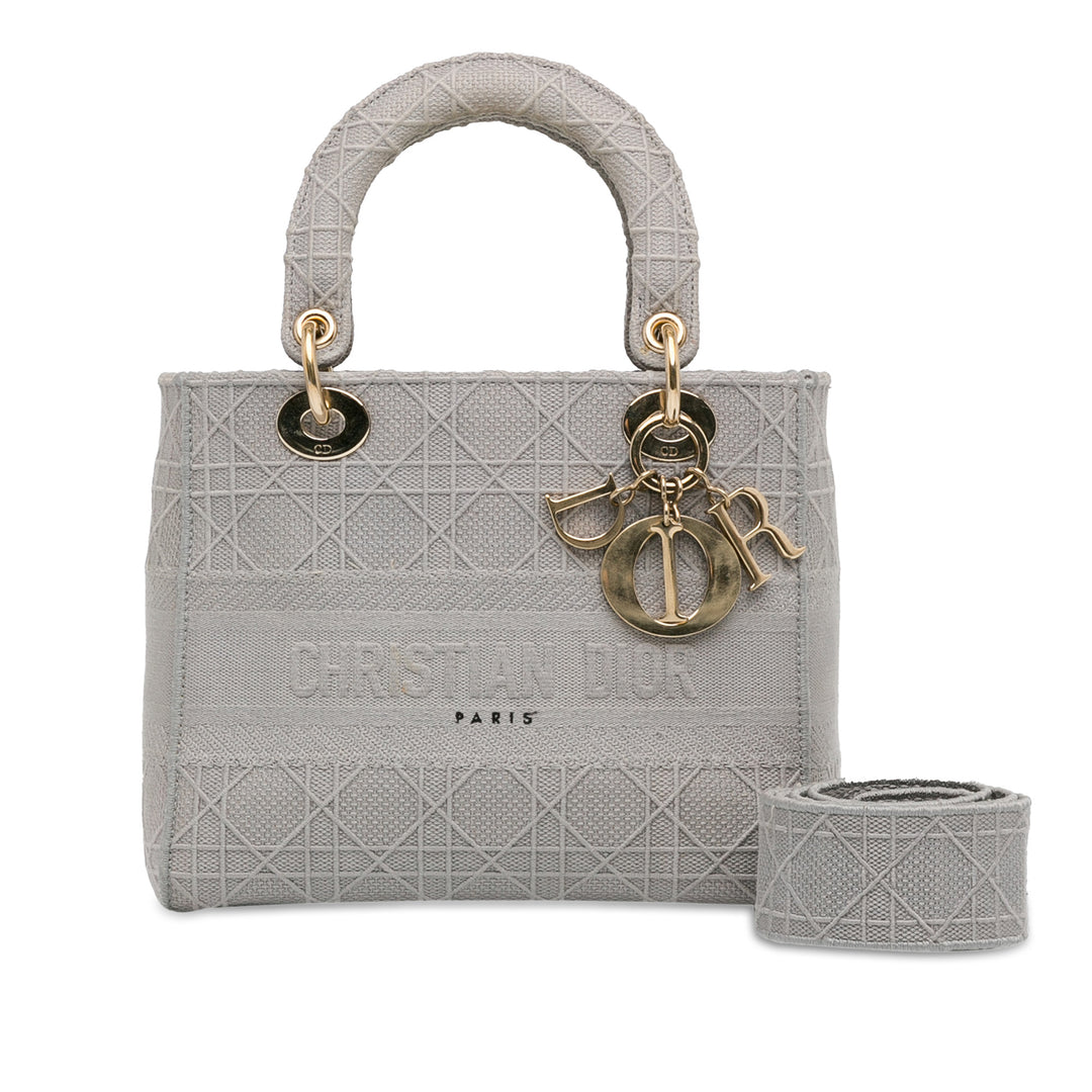 Dior Medium Toile Cannage Lady D Lite