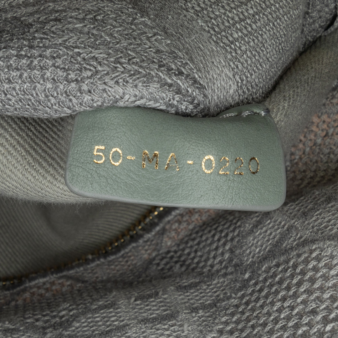 Dior Medium brodé Toile Cannage Lady D Lite