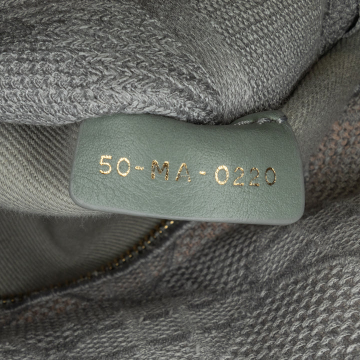 Dior Medium brodé Toile Cannage Lady D Lite