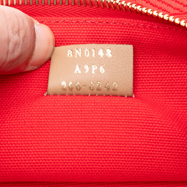 Fendi Zucca brodé Zippé Pochette Toile