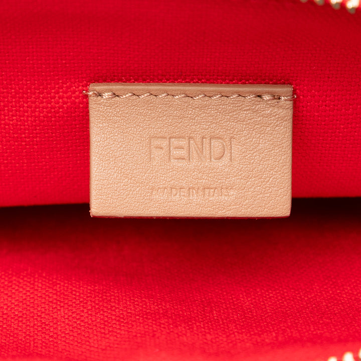 Fendi Zucca brodé Zippé Pochette Toile