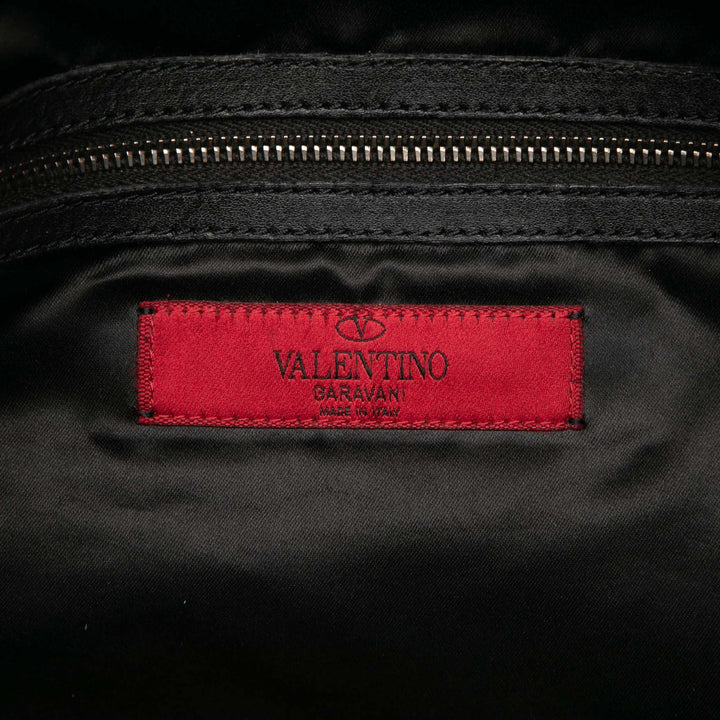 Valentino Cuir Braided Stitch Hobo